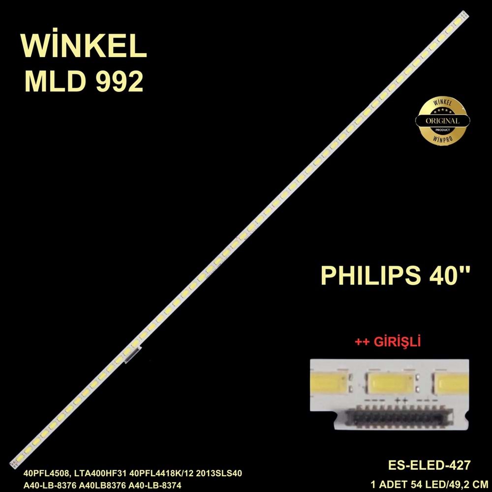 Arçelik Beko Philips Slim Led Bar 40 inç 49,2cm 54 Ledli Tv Led Bar 284375-Y17