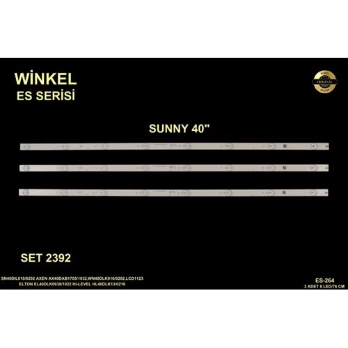 Sunny axen 40 inç 3 x 76cm 8 mercek tv ledi led bar 284320-e6