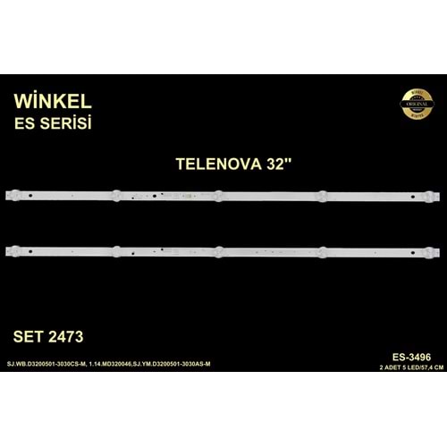 Telenova 32inç 2x57,4cm 5 mercek tv ledi led bar 284329-L17