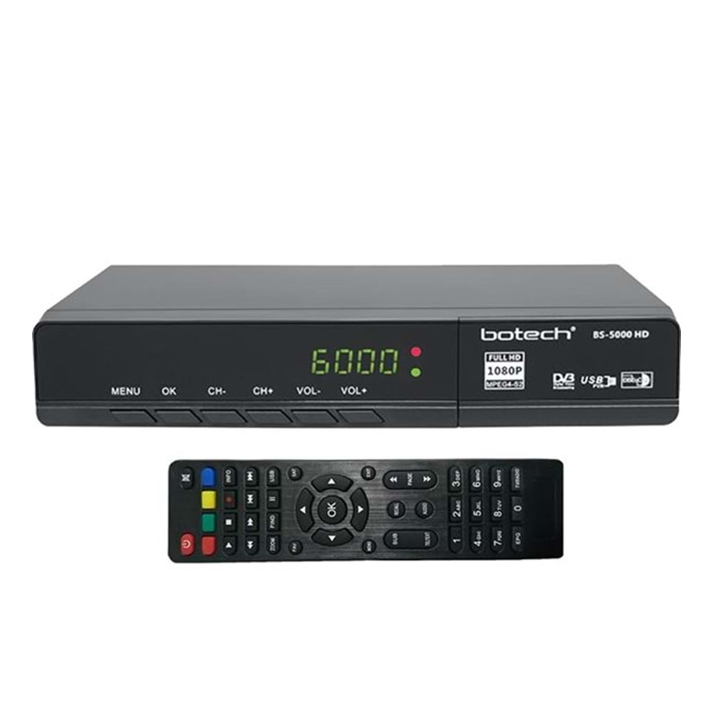 Botech Bs 5000 Hd Kasalı Uydu Alıcısı Scart Girişli 111018