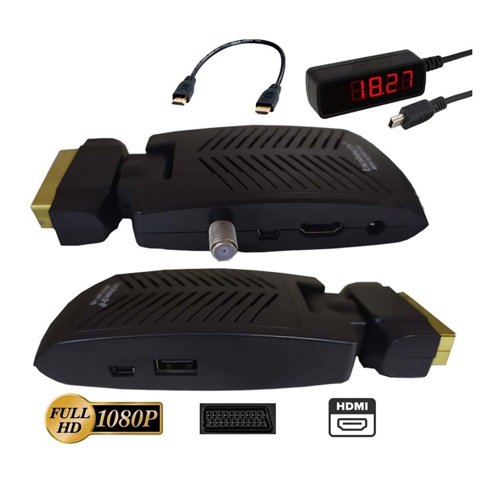 Botech Mini Scart Hdmi Full HD USB Uydu Tüplü Tv Ve Led Tv Uyumlu 111019
