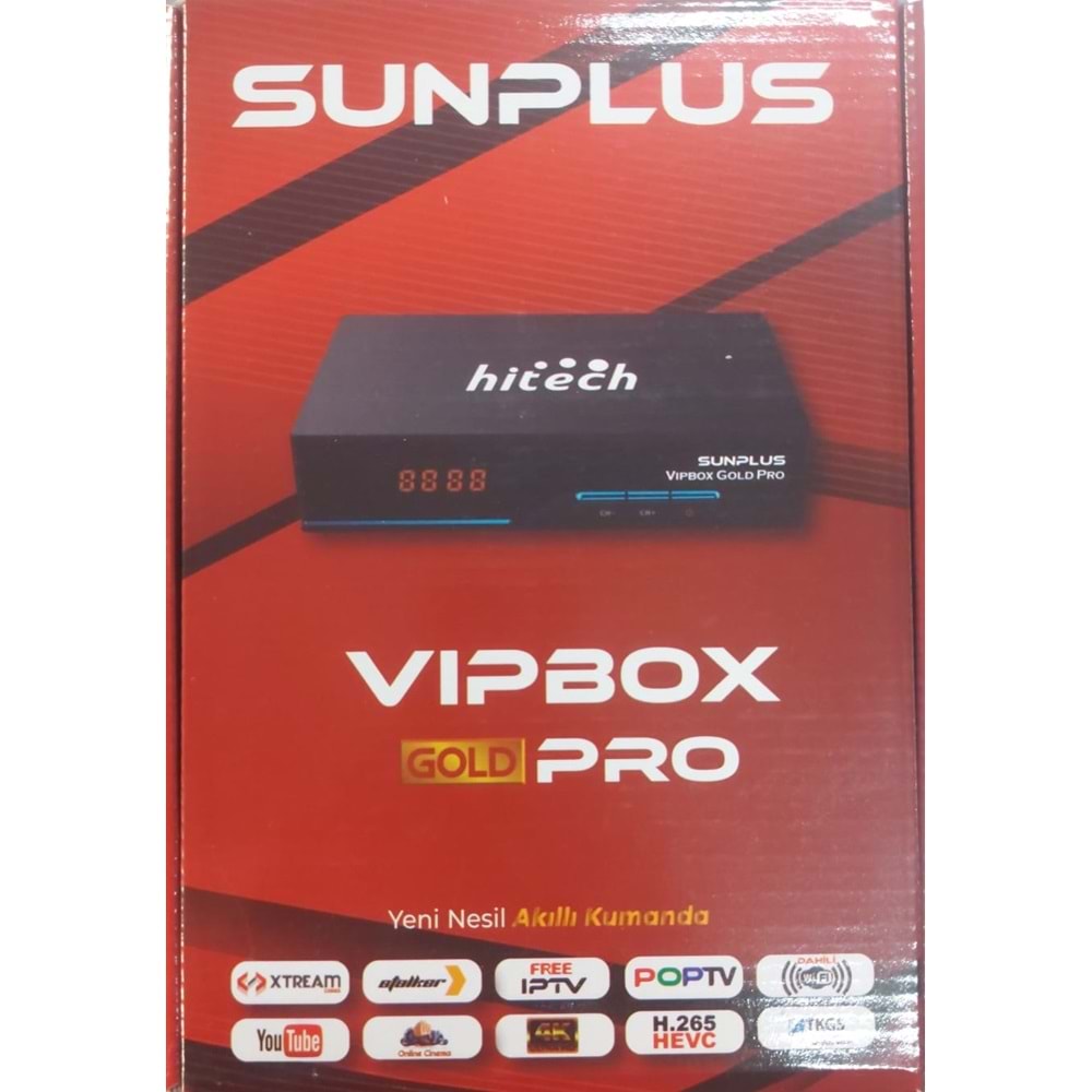 Sunplus Vipbox GOLD PRO Full Hd Mini Uydu Cihazı Dahili Wifi 111053