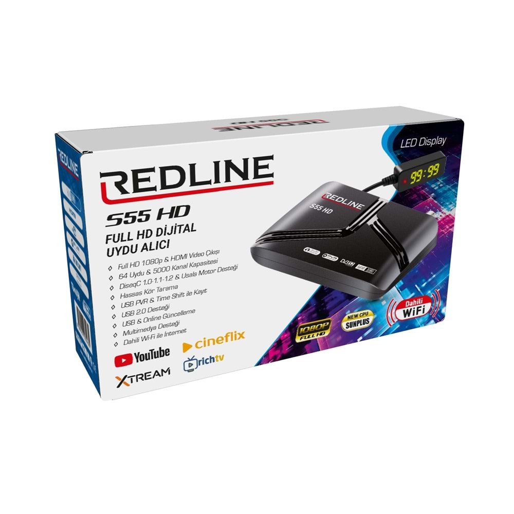 REDLİNE S55 KENDİNDEN WİFİLİ FULLHD MİNİ UYDU ALICISI
