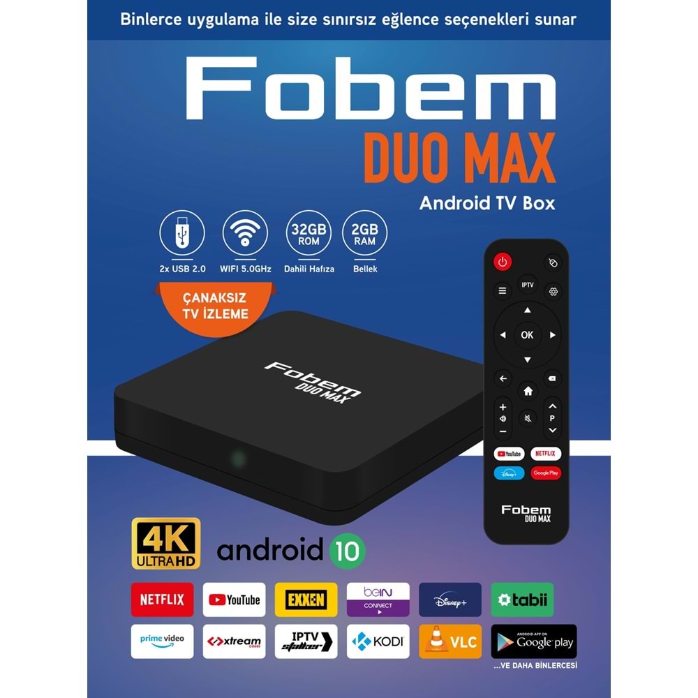 Fobem Duo Max Android 10 Wifi 5.0Ghz 2GB Ram 32GB Rom 114043