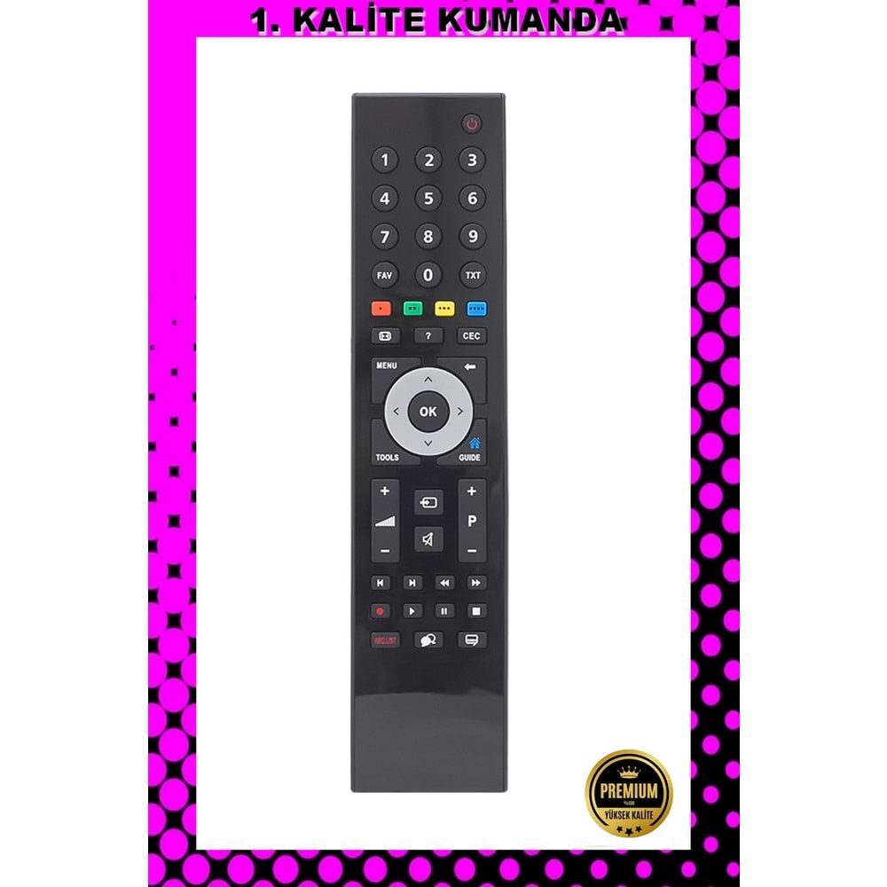 1.KALİTE KUMANDA -- Maza-Mapp 189 Beko-Arçelik-Grundig Lcd Led Tv Kumandası 125005 EC3