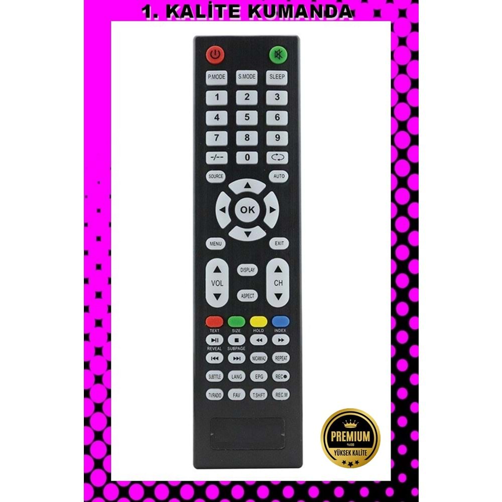 1.KALİTE KUMANDA -- Maza-Mapp 1169 Yumatu Onyx-Awox Lcd Led Tv Kumandası 125014 EA9