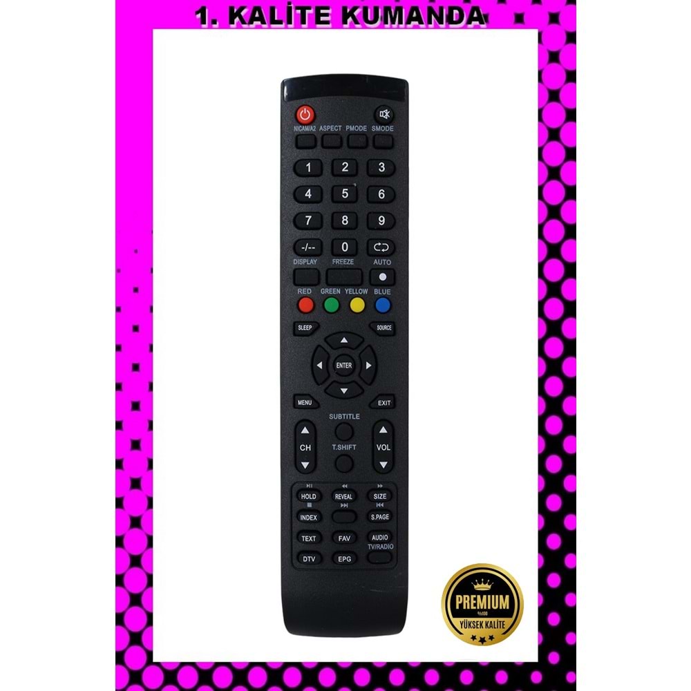 1.KALİTE KUMANDA -- Maza-Mapp 1232 Profilo Lcd Led Tv Kumandası 125020 EA17