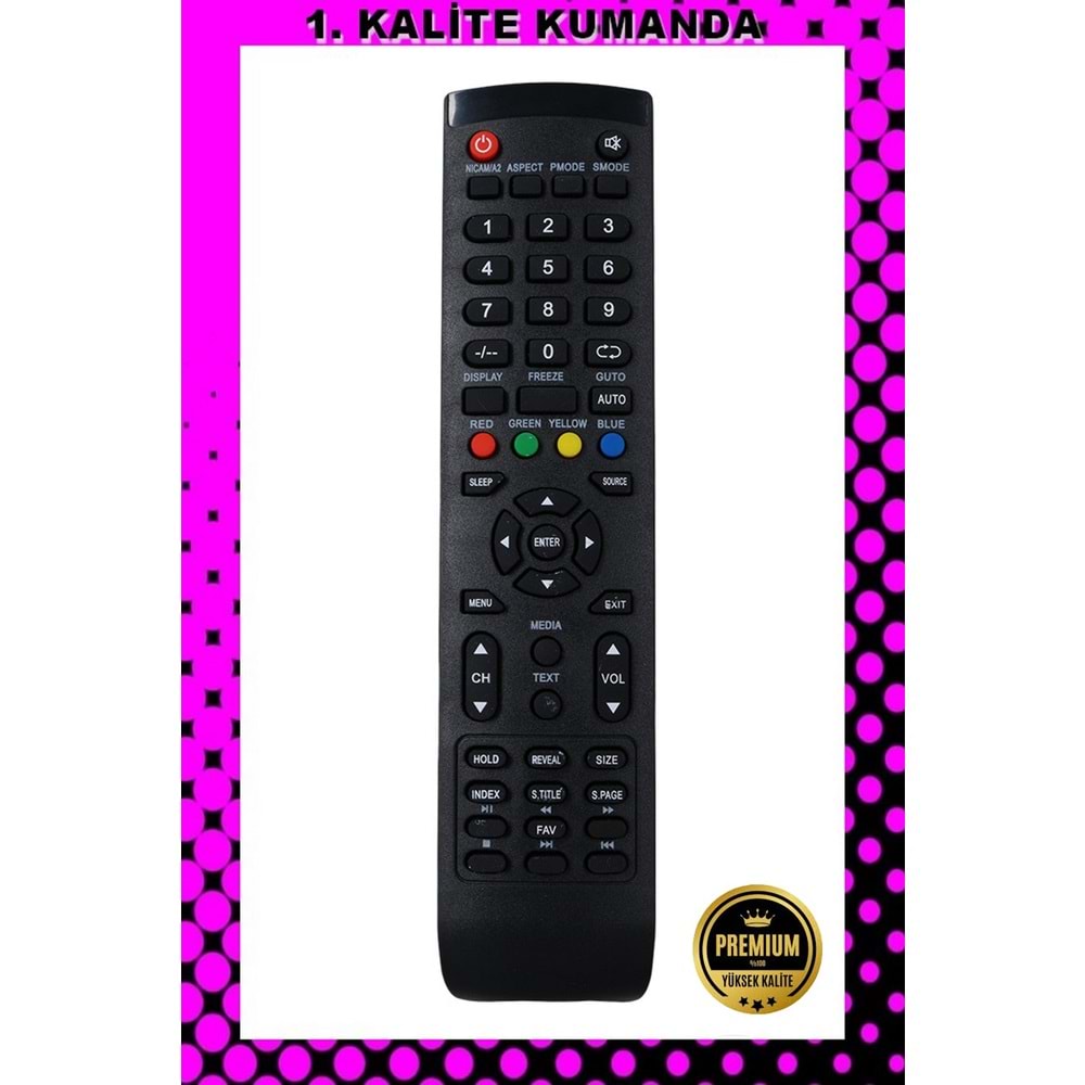 1.KALİTE KUMANDA -- Maza-Mapp 192 Nordmende-Sanyo Lcd Led Tv Kumandası 125021 EA18