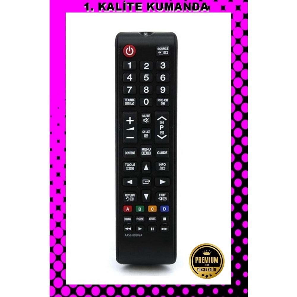 1.KALİTE KUMANDA --Maza-Mapp 162 Samsung Lcd-Led Tv Kumandası 125046 EC12