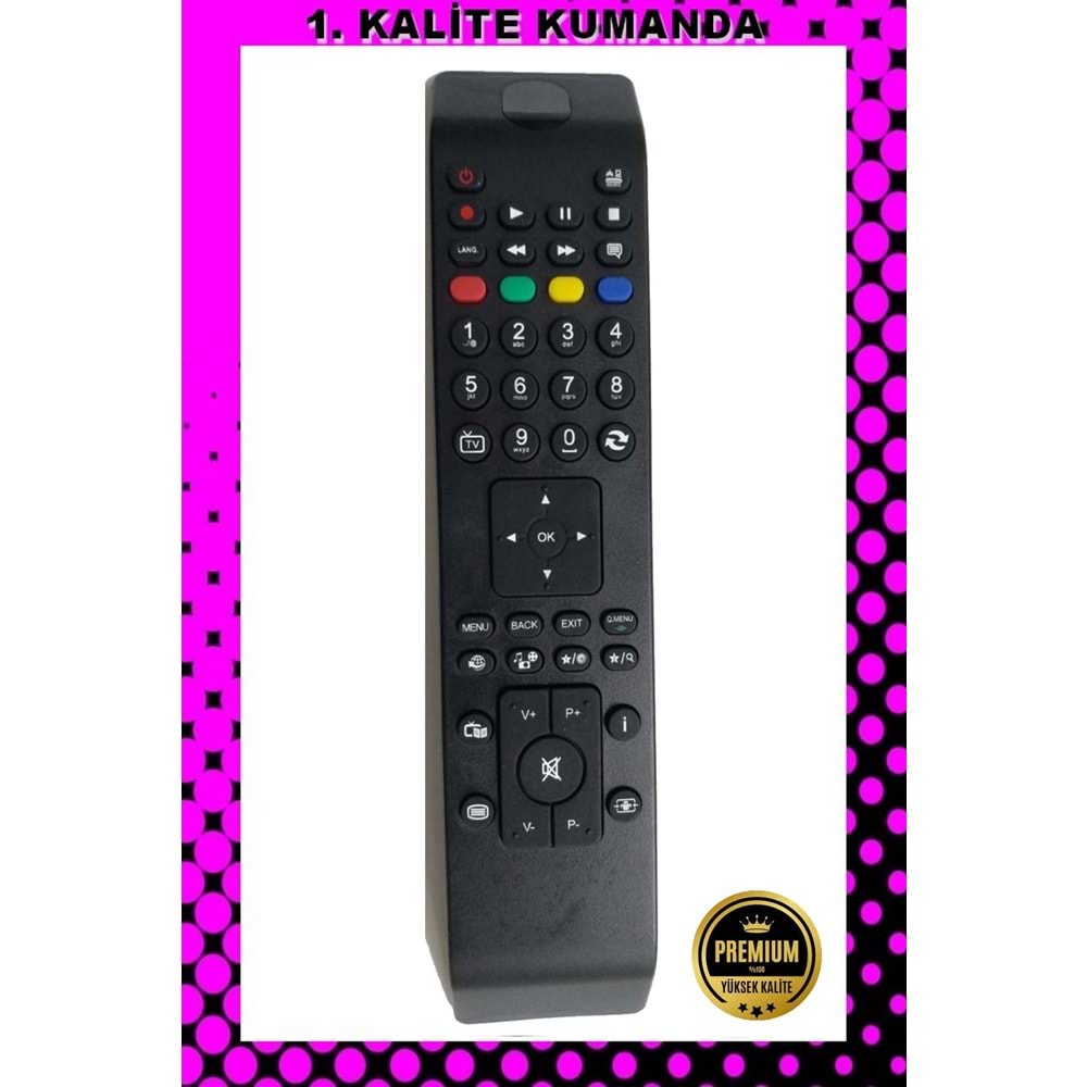 1.KALİTE KUMANDA --Maza-Mapp 183 Vestel Lcd Led Tv Kumandası 125058 ED8