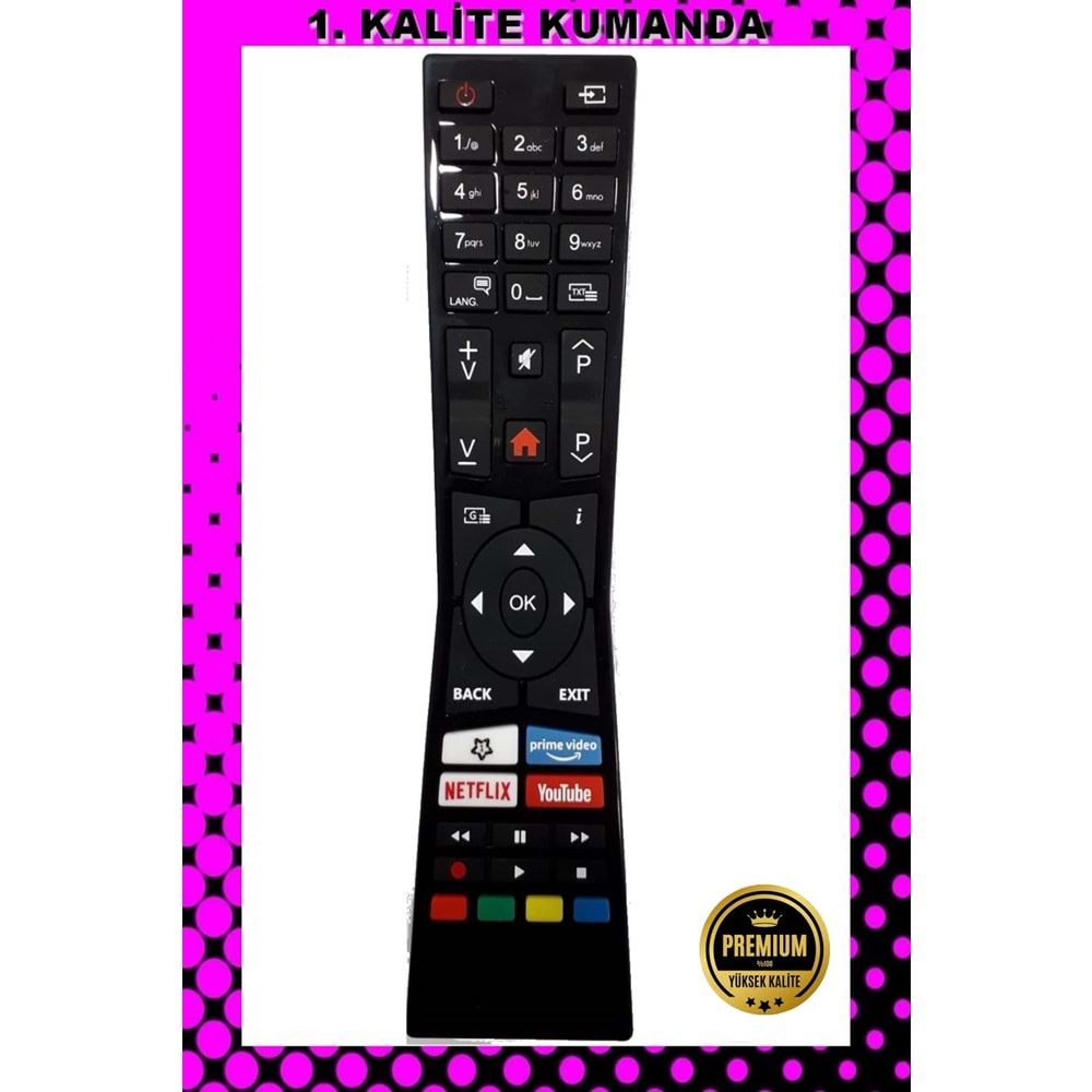 1.KALİTE KUMANDA --Maza-Mapp 1180 Vestel-JVC Lcd Led Tv Kumandası 125062 ED13