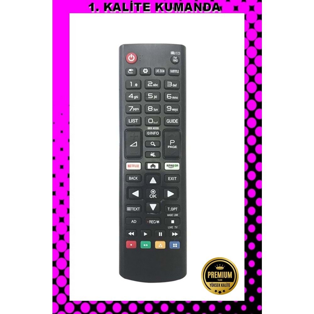 1.KALİTE KUMANDA --Maza-Mapp 1165 LG Netflix Amazon Smartlı Lcd Led Tv Kumandası 125073 EE5