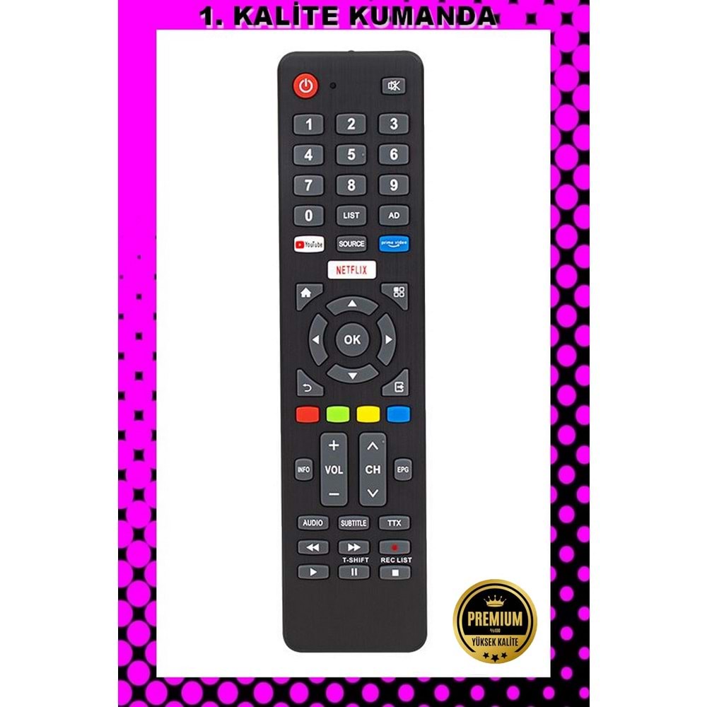 1.KALİTE KUMANDA --Maza-Mapp-1206 Next Dijitsu Netflix Lcd Led Tv Kumandası 125075 EE10