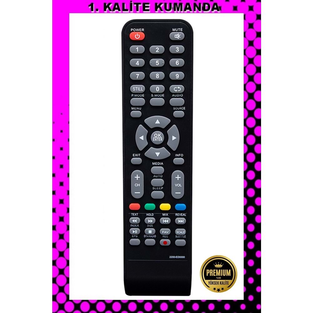 1.KALİTE KUMANDA --Maza-Mapp 1191 Onvo-Sunny Lcd Led Tv Kumandası 125108 EC16