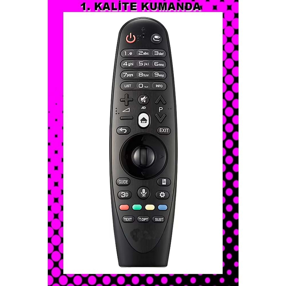 UZAKTAN KUMANDA - UYUMLU MODELLER 1.KALİTE KUMANDA --Maza-Mapp 1268 LG MR600 Ses Komutsuz tv kumandası 125267