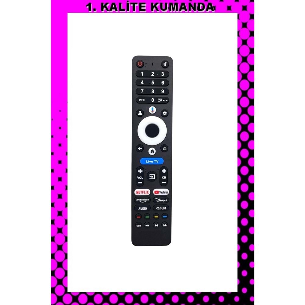 UZAKTAN KUMANDA - UYUMLU MODELLER 1.KALİTE KUMANDA --Maza-Mapp 1279 Onvo Lcd-Led Tv Kumandası 125270