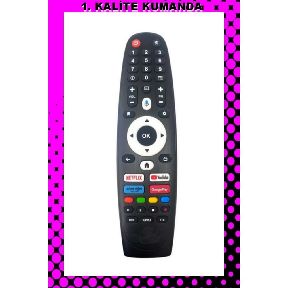 UZAKTAN KUMANDA - UYUMLU MODELLER 1.KALİTE KUMANDA --Maza-Mapp 1281 Next Lcd-Led Tv Kumandası 125273