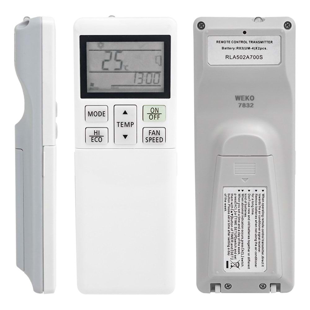 MITSUBISHI RLA 502A700S KLİMA KUMANDASI 127107