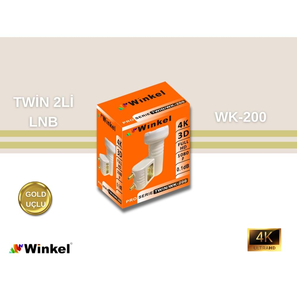 WİNKEL 2 Lİ LNB (Twin LNB) FullHD 4K Uyumlu 140058