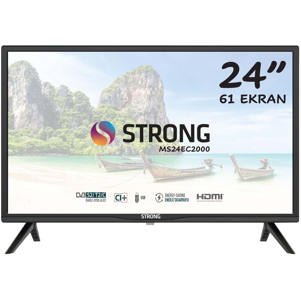 STRONG MS24EC2000 24 İNÇ (61 EKRAN) LCD LED TV UYDU ALICILI TV 210052