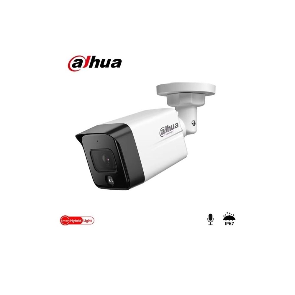 Dahua DH-IPC-HFW1431TC1-SA 4MP SESLİ IP KAMERA POE 3,6MM Bullet Kamera
