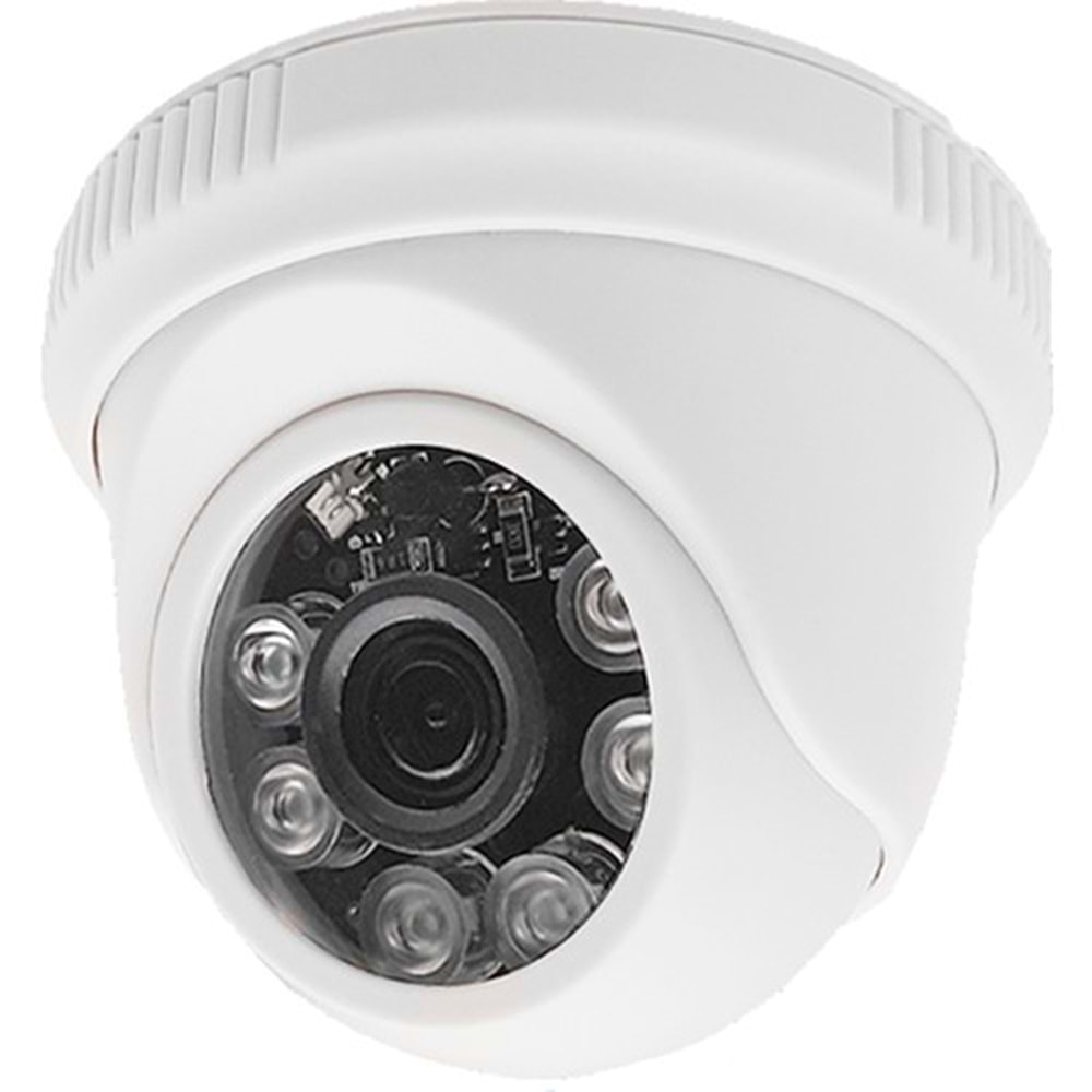 Hitech HT-1412 DOME 2 mp gece görüşlü AHD Kamera Plastik Kasa 231163
