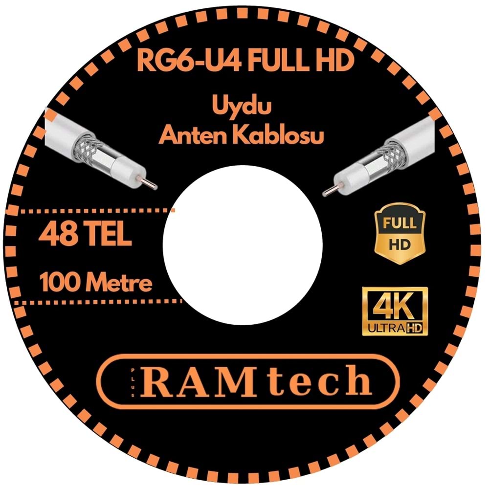 RAMtech RG-6/U UYDU ANTEN KABLOSU 100 METRE 48 tel 241008