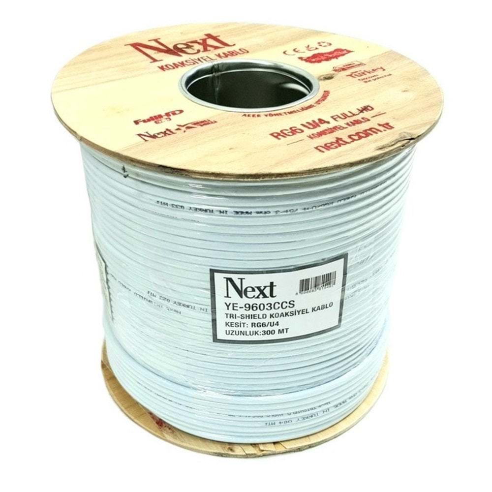 Next YE-9604SAL RG6/U6 Full HD Koaksiyel Anten Kablosu 96 TEL 300 Metre 241095