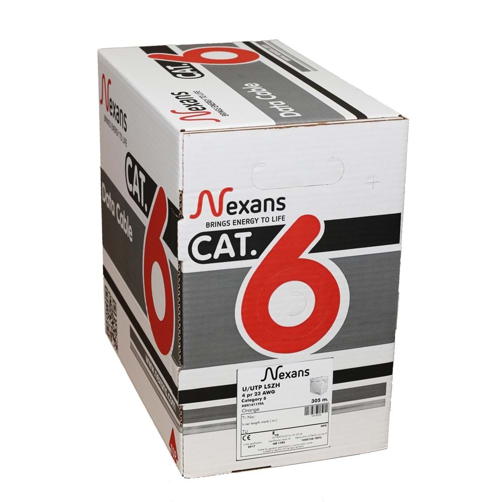 NEXANS 10518259 - Cat6 UTP LSZH (HF) Data Kablosu - 305 metre 245057