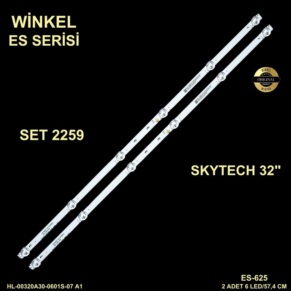 Skytech Navitech Redline Dijitsu Tv LED BAR 32 inç 2 li takım 6m 2x57,4cm uyumlu tv kodları LT-3230B CX315DLEDM 3080532Z10DTZ002 HL--0601S-0 SJ.CX.D3200601-3030HS-M DJTV321 LDS-3266HD S3266 SLT-3230B HL-00320A30-0601S-07 LDS-3266 PS32 284192 K3