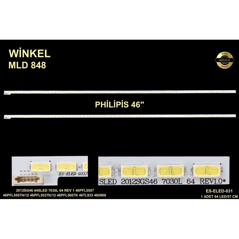 Philips Slim Led Bar 46 inç 57cm 64 Ledli Tv Led Bar 284407-V15