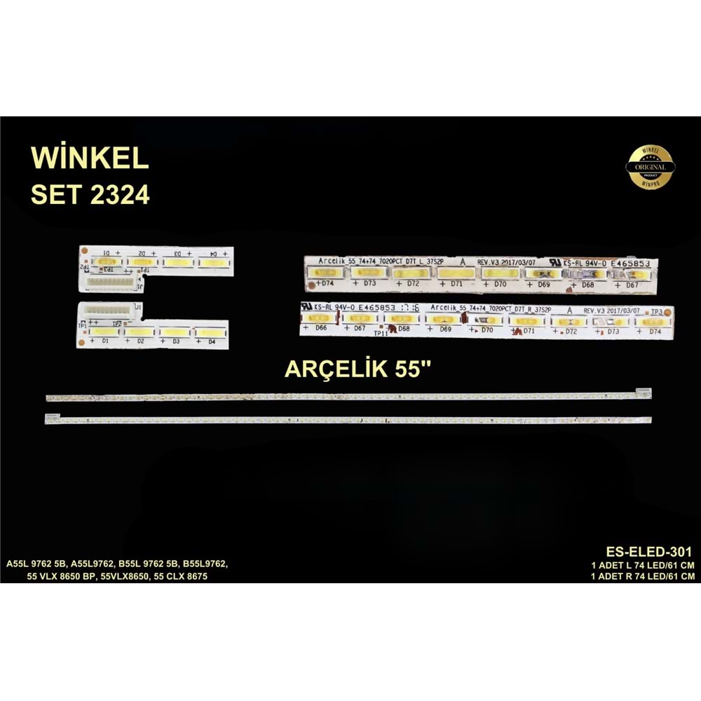 Arçelik Beko Slim Led Bar 55 inç 2x61cm 74 Ledli Tv Led Bar 284419-Y20