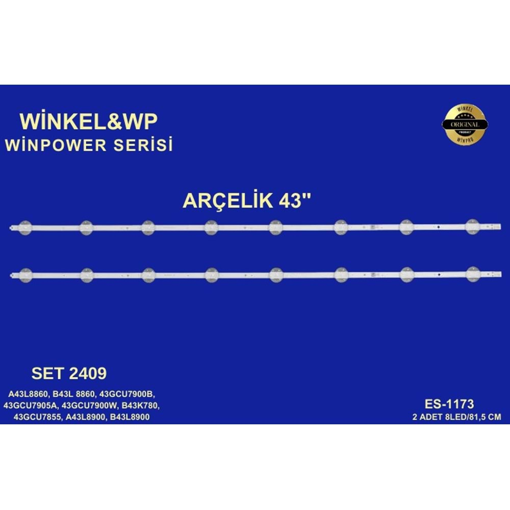 Arçelik Beko Tv LED BAR 43 inç 2 li Takım 2 X 81,5 CM 8 Mercek 284462-N22