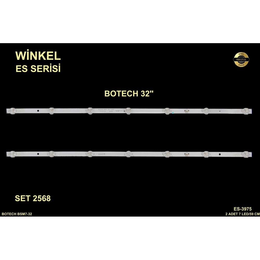 Botech Tv LED BAR 32 inç 2 li Takım 7 X 59 CM 7 Mercek 284475-O10