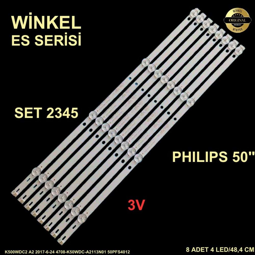 Phılıps Tv LED BAR 50 inç 8 Li Takım 8 X 48,4 CM 4 Mercek 284513 - Ö23