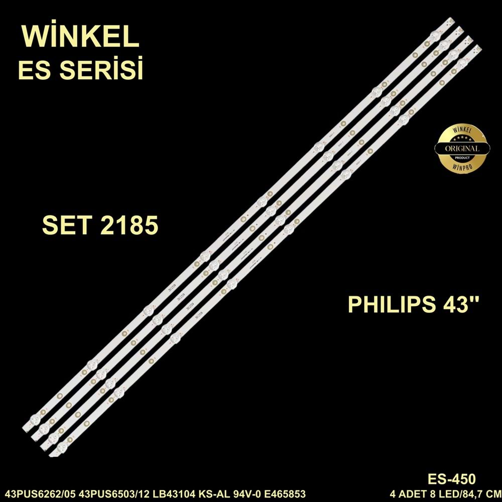 Phılıps Tv LED BAR 43 inç 4 Lü Takım 4 X 84,7 CM 8 Mercek 284516 - Ö26