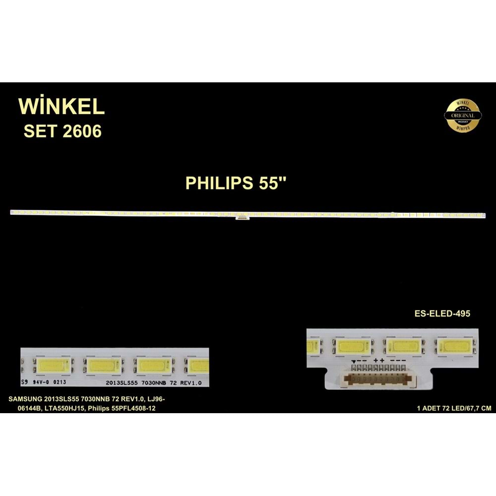 Phılıps Slim Led Bar 55 inç 67,7 Cm 72 Ledli Tv Led Bar 284583- X6