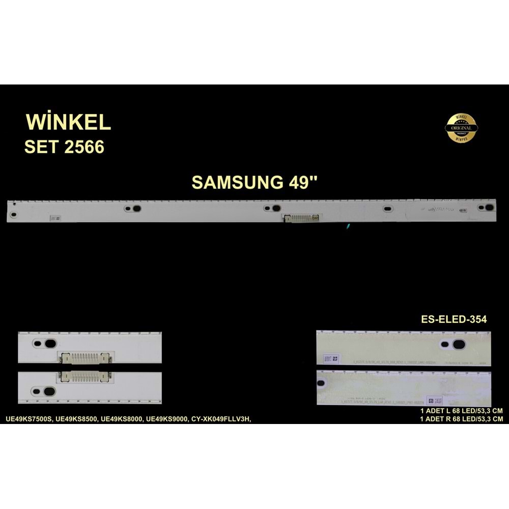 Samsung Slim Led Bar 49 inç 2 Li 2 x 53,3 Cm (L+R) 68 Ledli Tv Led Bar 284606 - W4