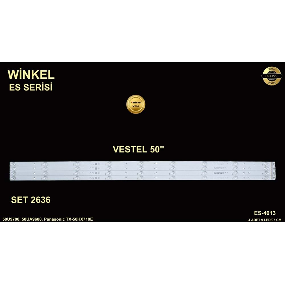 Vestel Tv LED BAR 50 inç 4 Lü Takım 4 X 97 CM 9 Mercek 284615 - S23