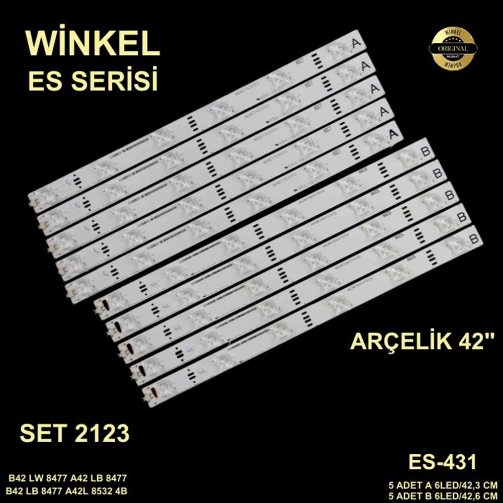 Arçelik Beko Tv LED BAR 42 inç 10 Lu Takım A/42,3 CM 6 Mercek B/42,6 CM 6 Mercek 284649-Ş15