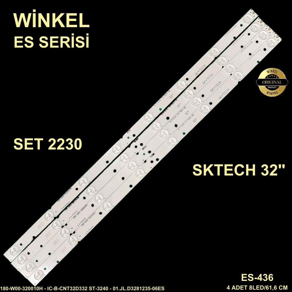 Skytech Tv LED BAR 32 inç 4 Lü Takım 4X 61,6 CM 8 Mercek 284684-U6