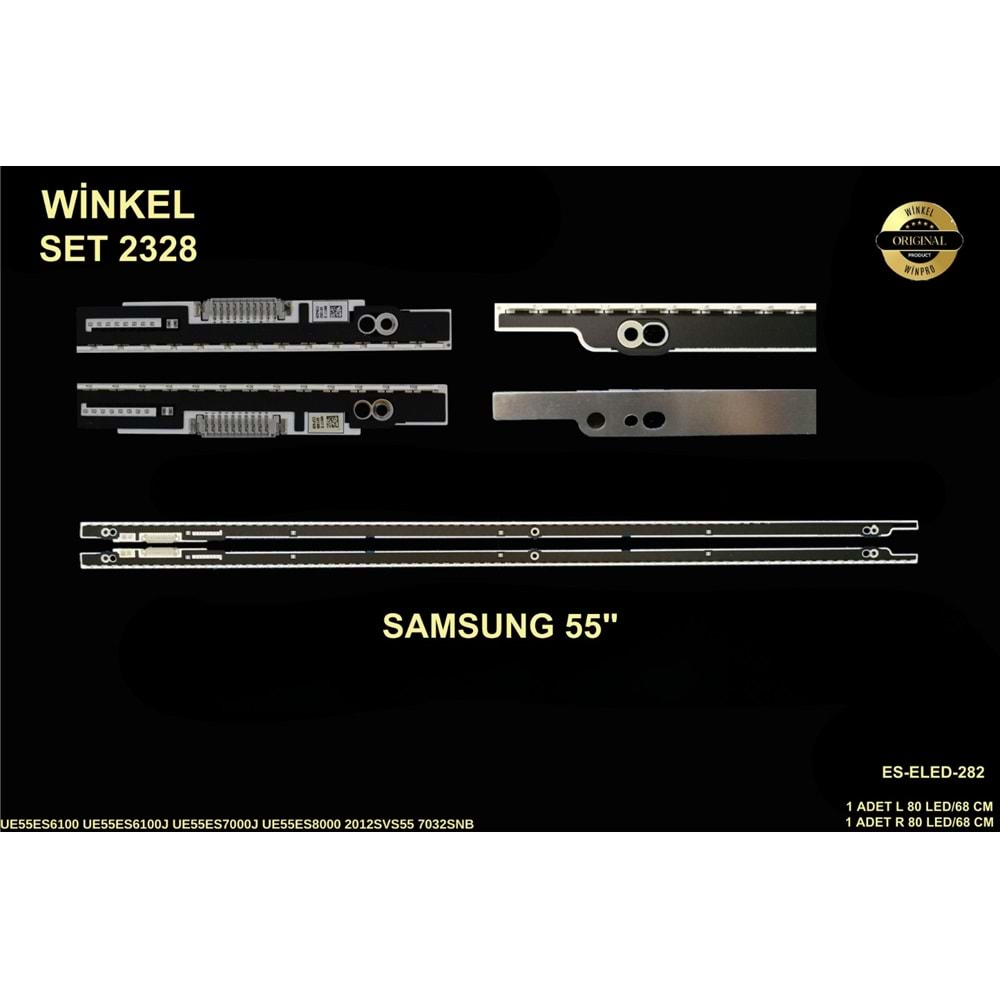 Samsung Slim Led Bar 55 inç 2 Li Takım (L+R) 68 Cm 80 Ledli Tv Led Bar SET 284702-Q4