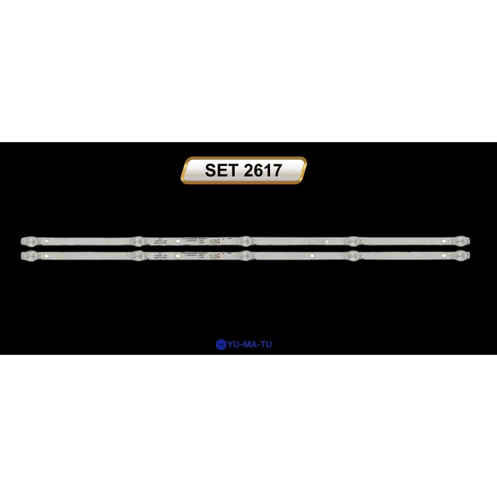 TELENOVA yumatu ile uyumlu 32 İNÇ 2 li LED BAR 2X56,5cm 5 LEDLİ TV LEDBAR 284740-Ö2