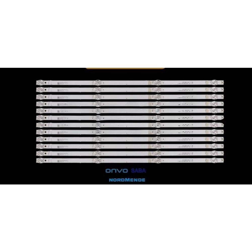 ONVO ile uyumlu 65 İNÇ 12 li LED BAR 12X57,4cm 4 LEDLİ TV LEDBAR 284743-R1