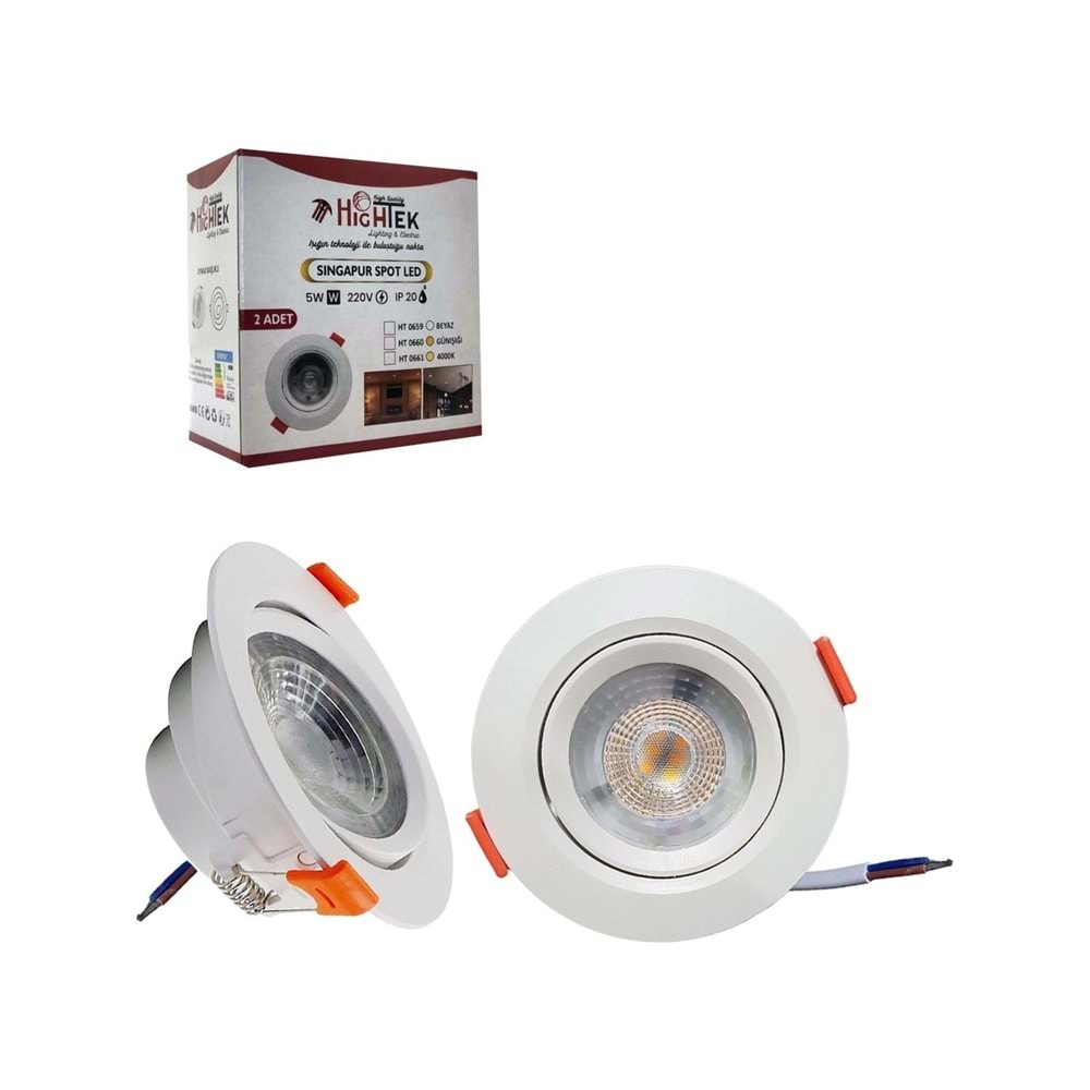 Hıghtek Ht 0659 5watt 6500k Sıngapur Spot Led 312147