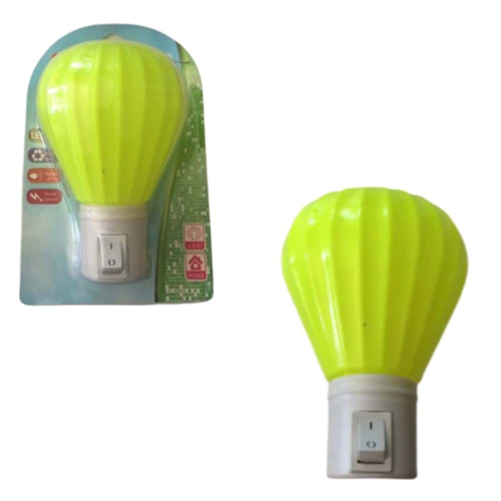Rutter Gece Lambası Ledli Anahtarlı SP-838 (BALON) Karışık Renkli 313106