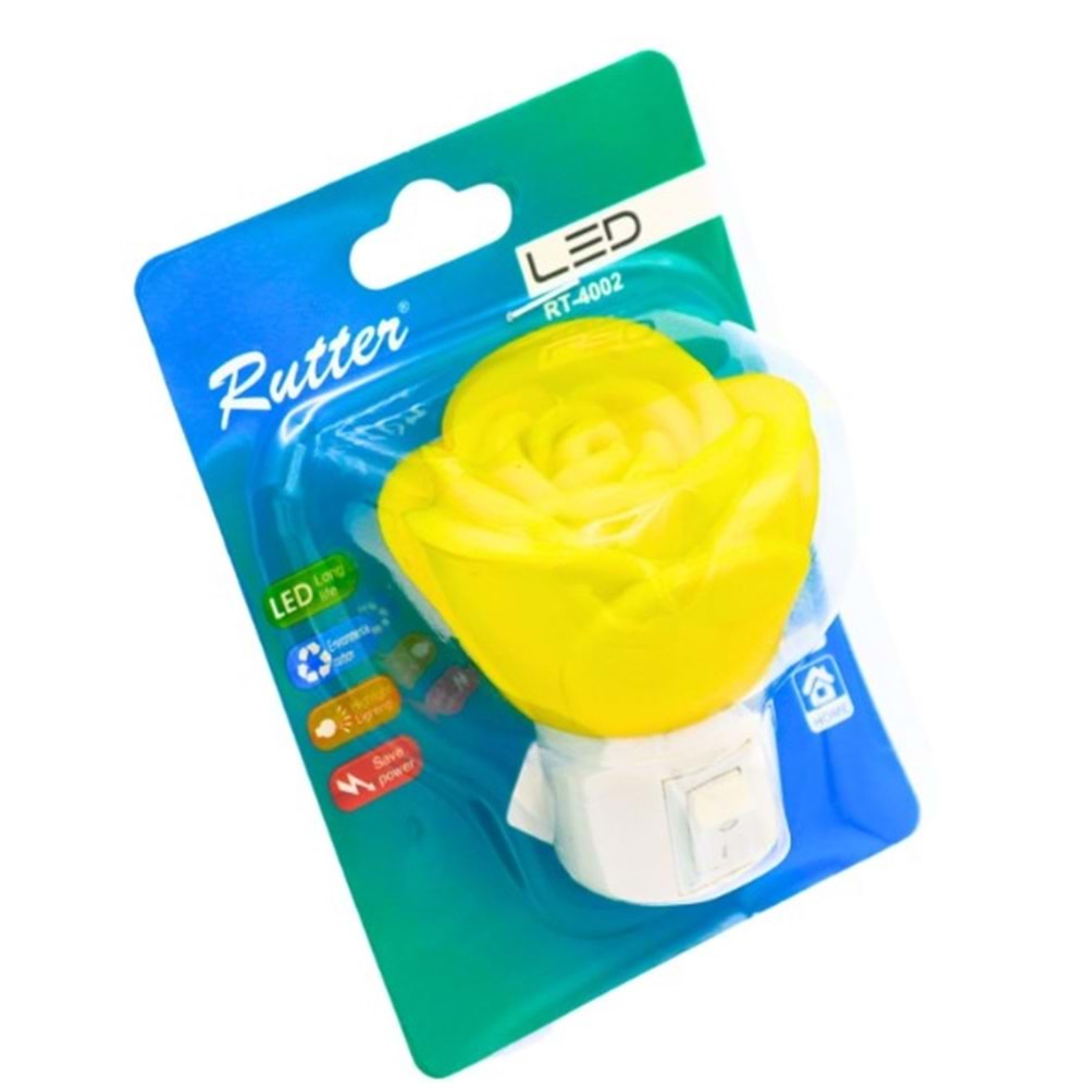 Rutter Gece Lambası Ledli Anahtarlı SP-804 (GÜL) Karışık Renkli 313110