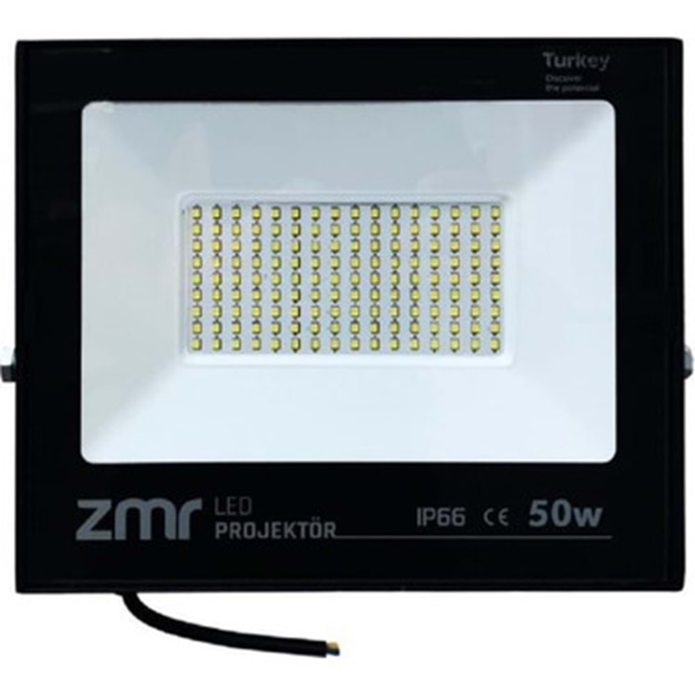 ZMR 50W AMBER IŞIK PROJEKTÖR İP66 SİYAH KASA