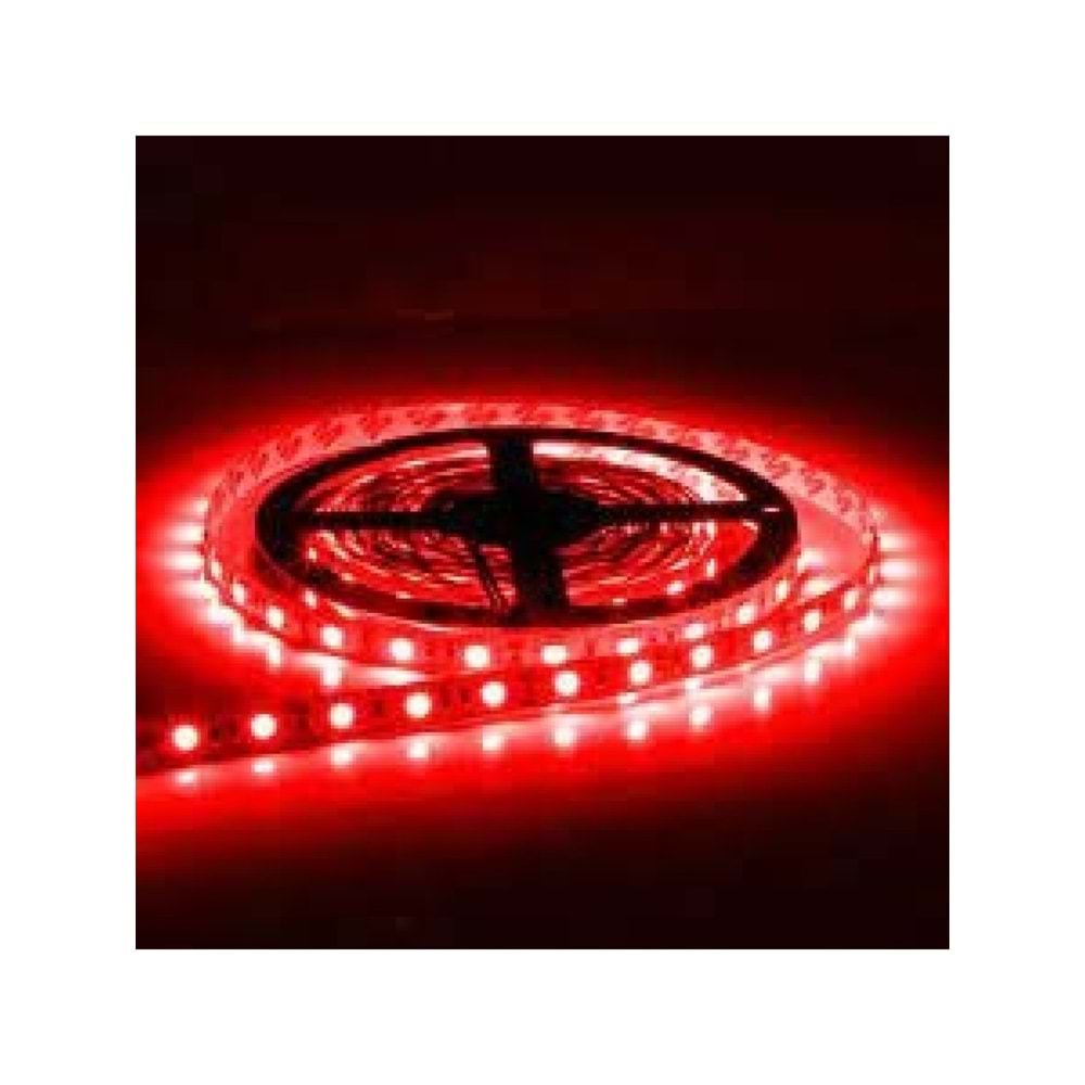 KIRMIZI RENK 5 METRE ÜÇ ÇİPLİ ŞERİT LED İç Mekan 40X40 60 Led 331021