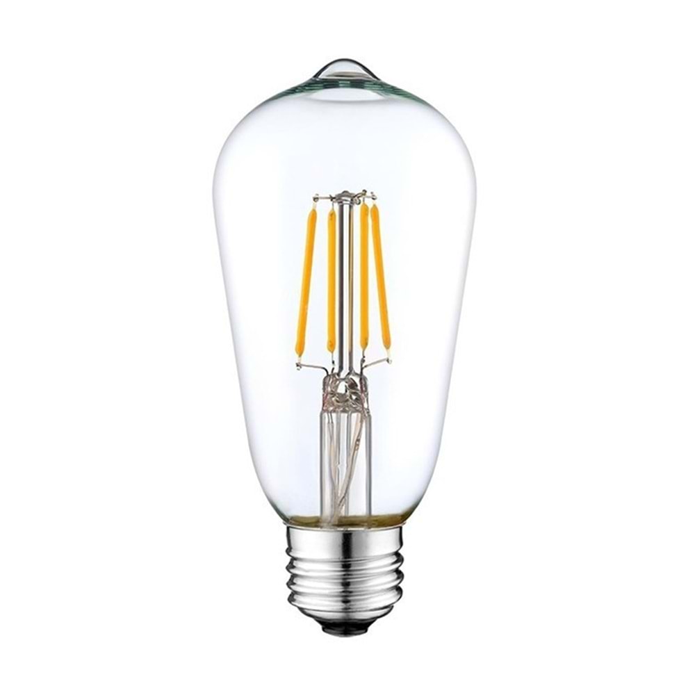 ZMR 4W GÜNIŞIĞI ST64 ŞEFFAF RUSTİK LED AMPUL E27 3000K 460LM 333172